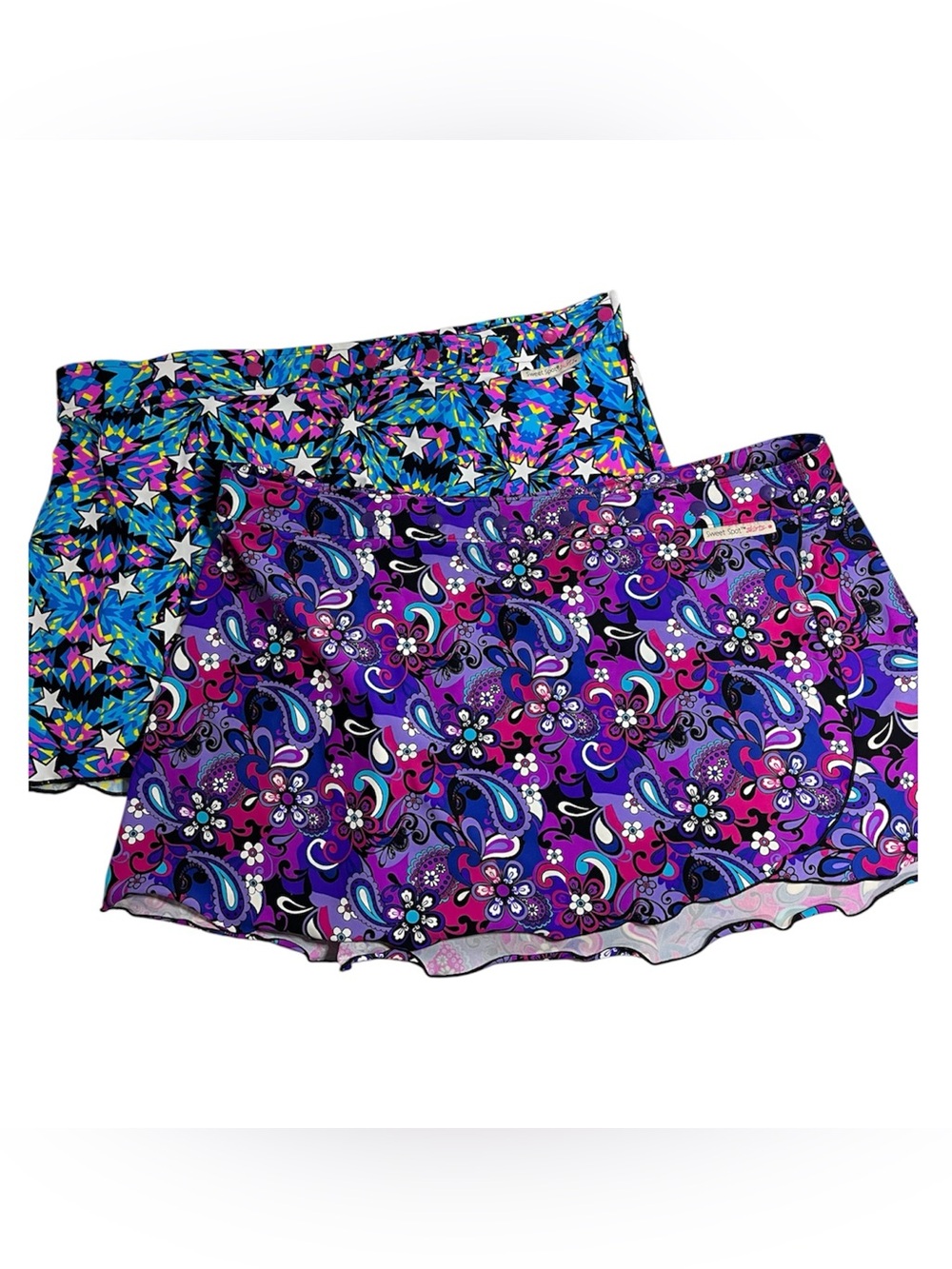 Sweet Spot Skirts Sport (size 2-14) Lot of 2 running skirt Adjustable Wrap skirt